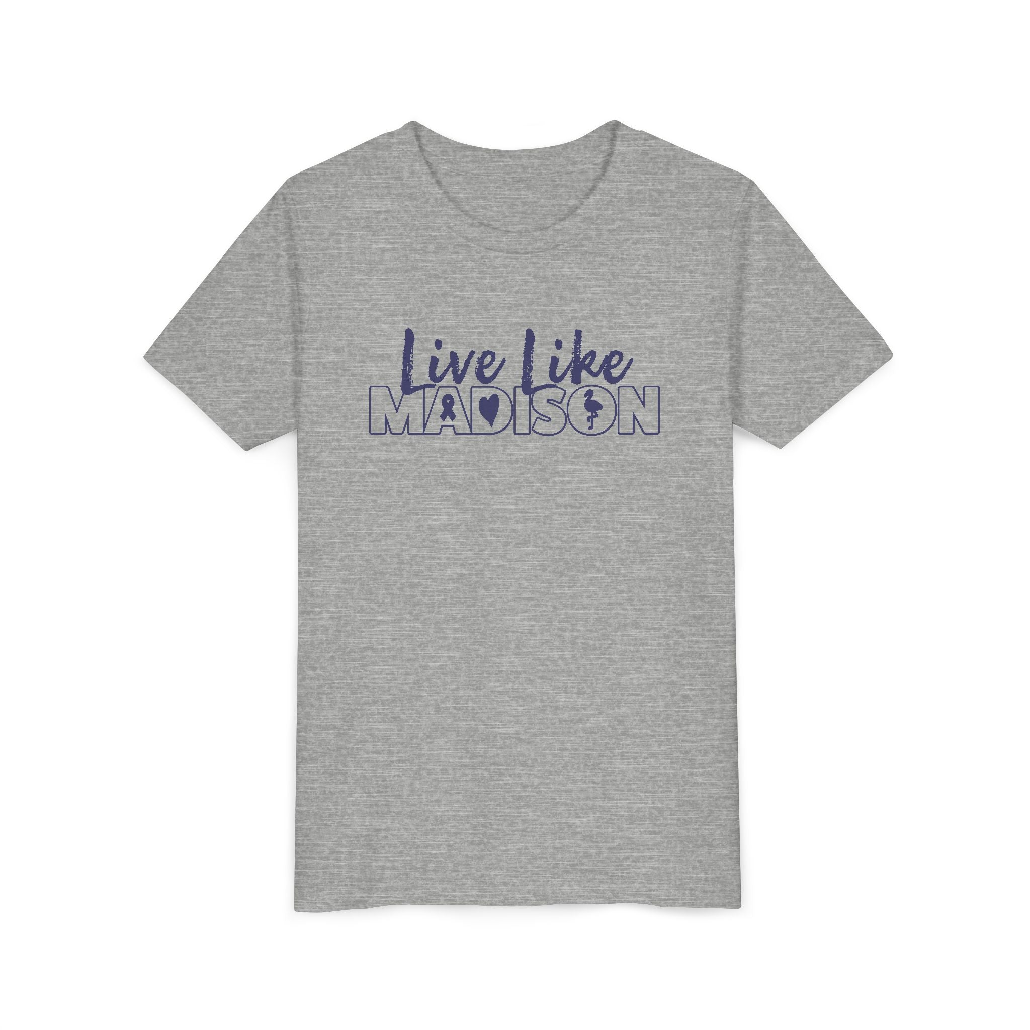 (YOUTH) Live Like Madison NEW LOGO Short Sleeve T-Shirt  (multiple colors available)