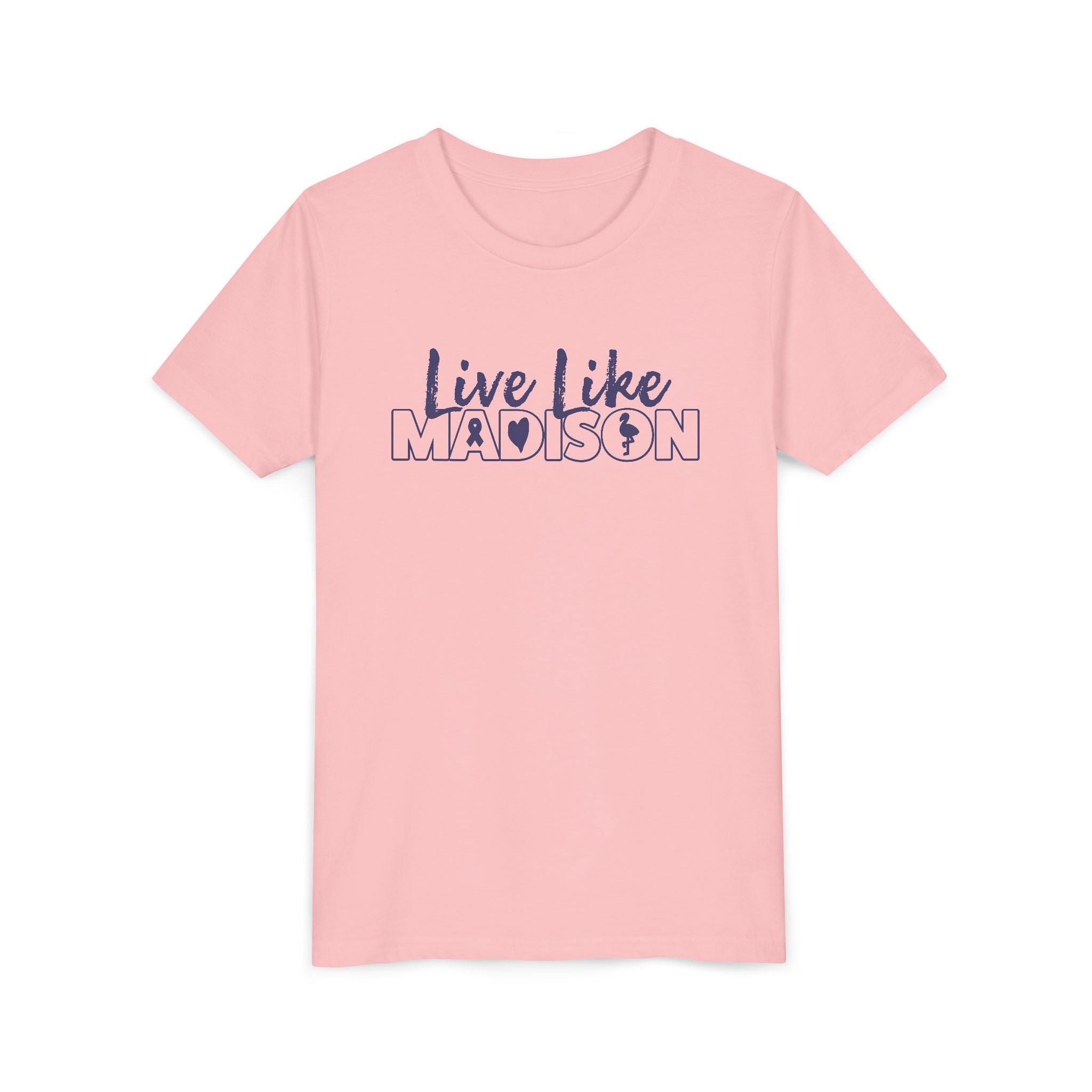 (YOUTH) Live Like Madison NEW LOGO Short Sleeve T-Shirt  (multiple colors available)