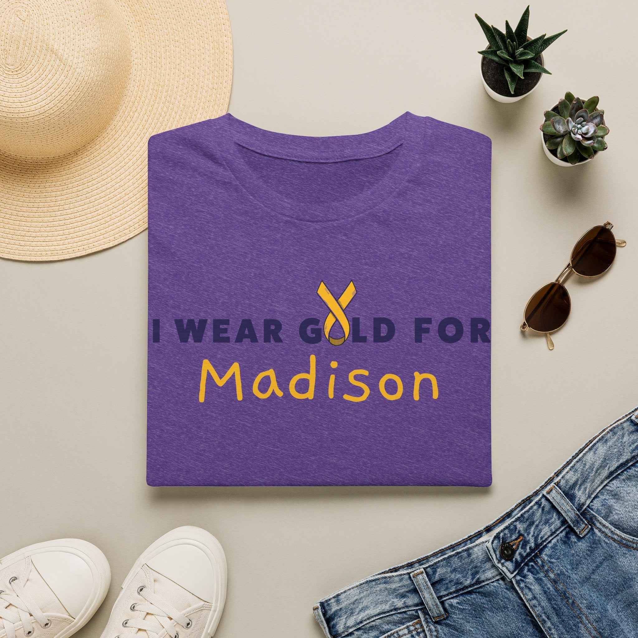 ADULT - I Wear Gold for MADISON / DO IT FOR THE KIDS Short Sleeve T-Shirt