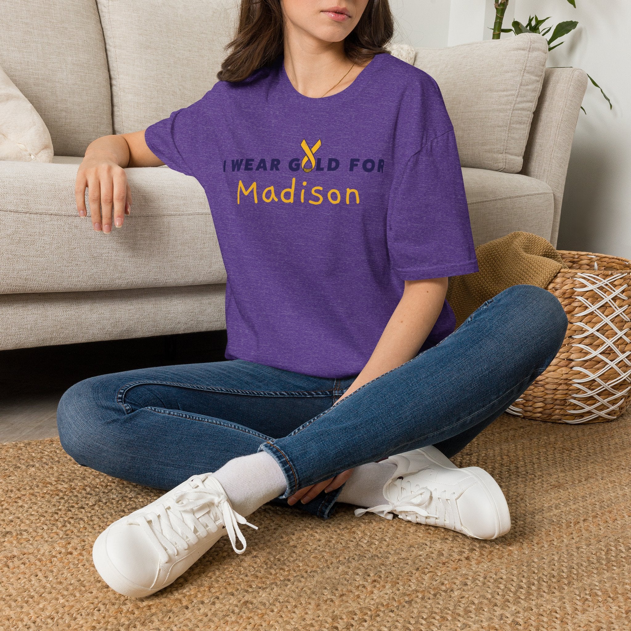ADULT - I Wear Gold for MADISON / DO IT FOR THE KIDS Short Sleeve T-Shirt