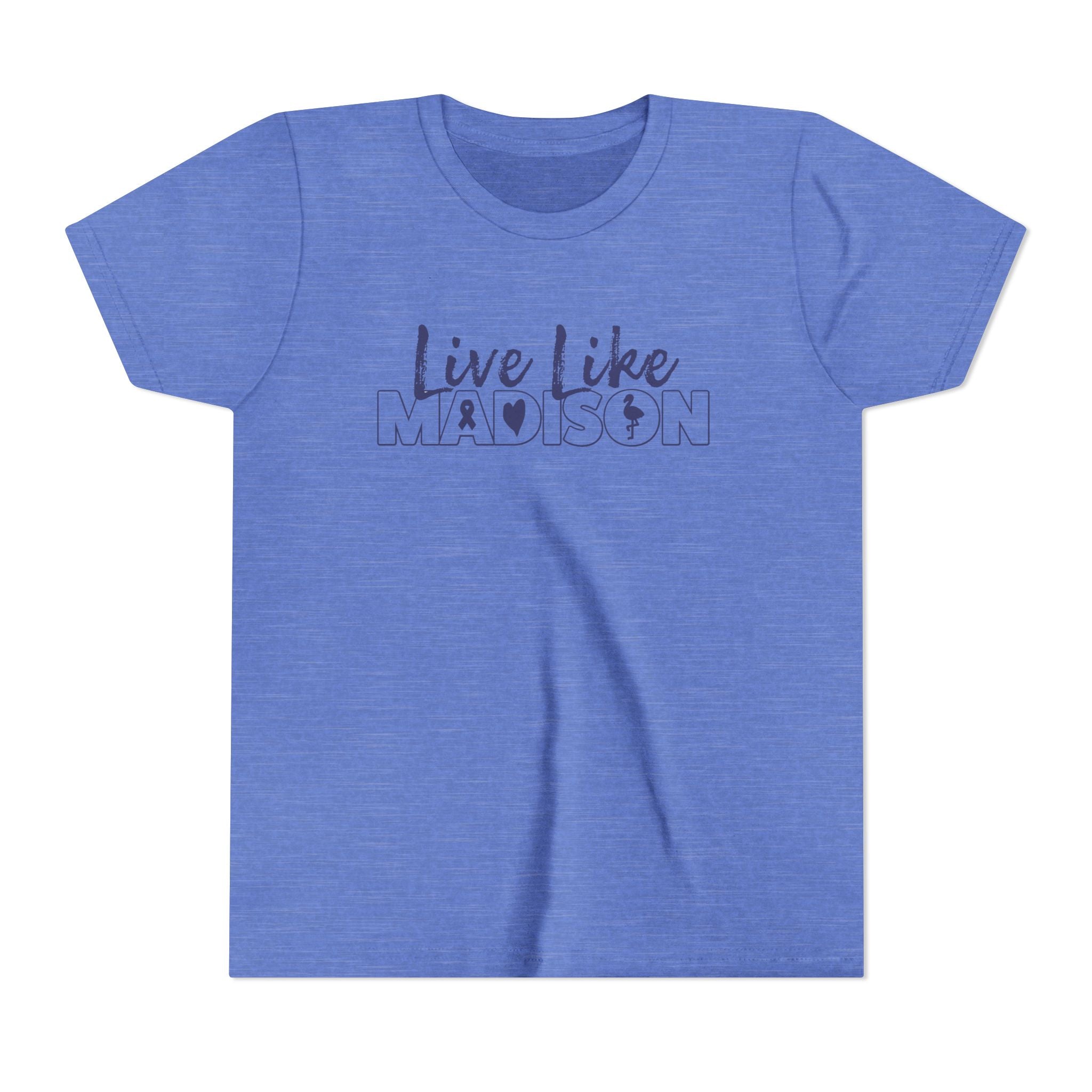 (YOUTH) Live Like Madison NEW LOGO Short Sleeve T-Shirt  (multiple colors available)