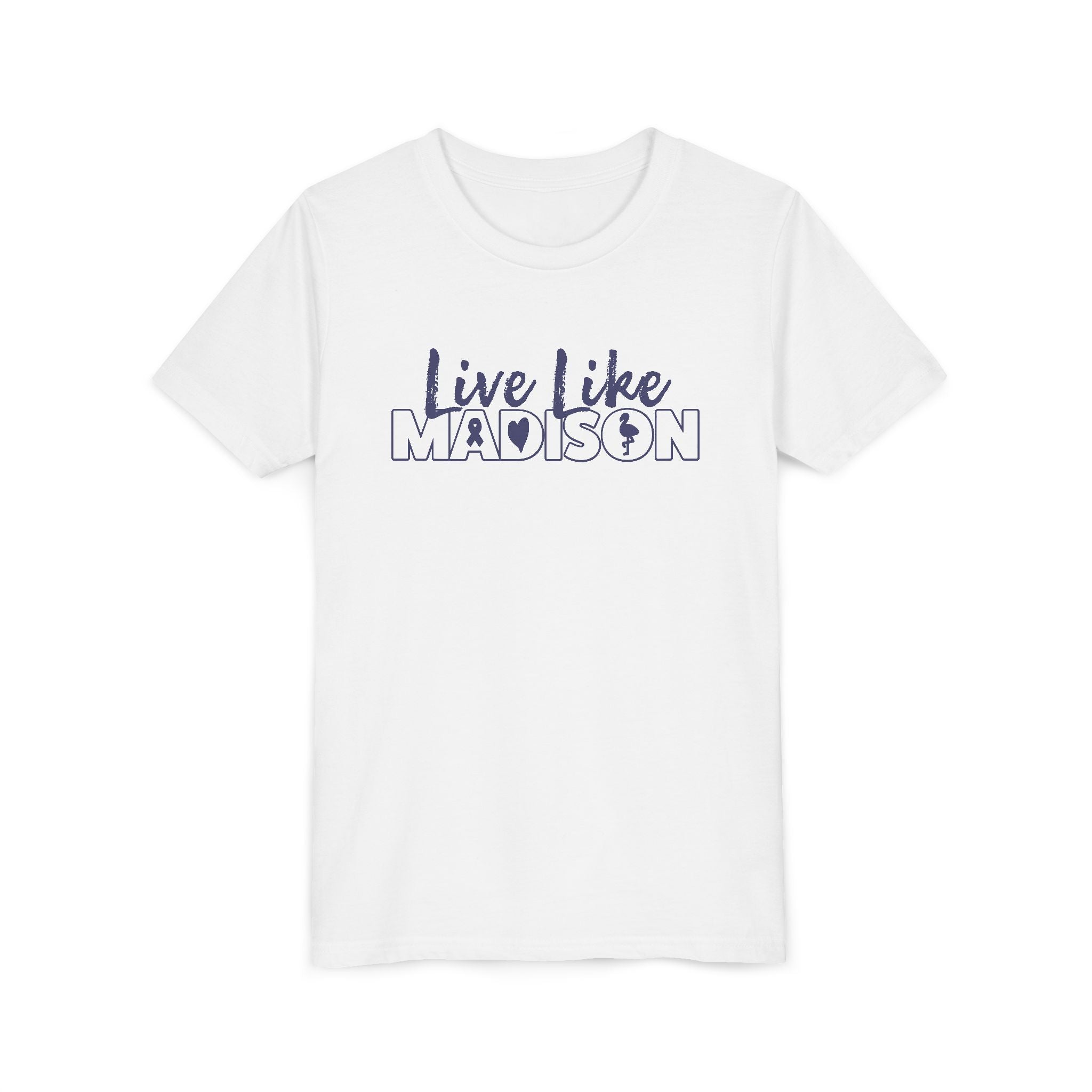 (YOUTH) Live Like Madison NEW LOGO Short Sleeve T-Shirt  (multiple colors available)