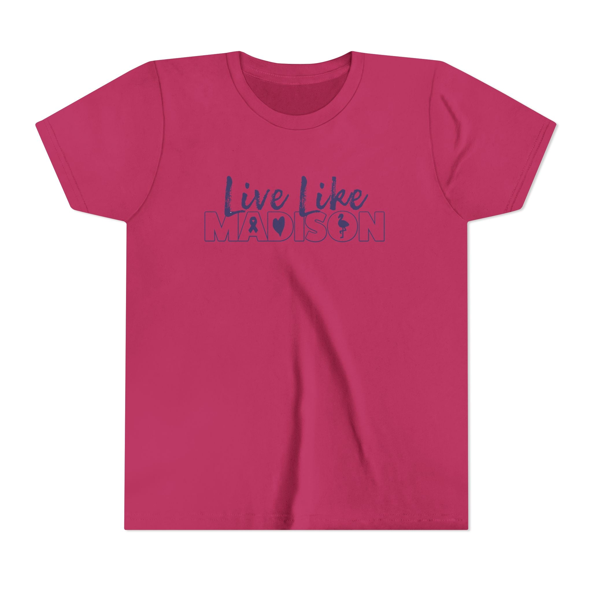 (YOUTH) Live Like Madison NEW LOGO Short Sleeve T-Shirt  (multiple colors available)