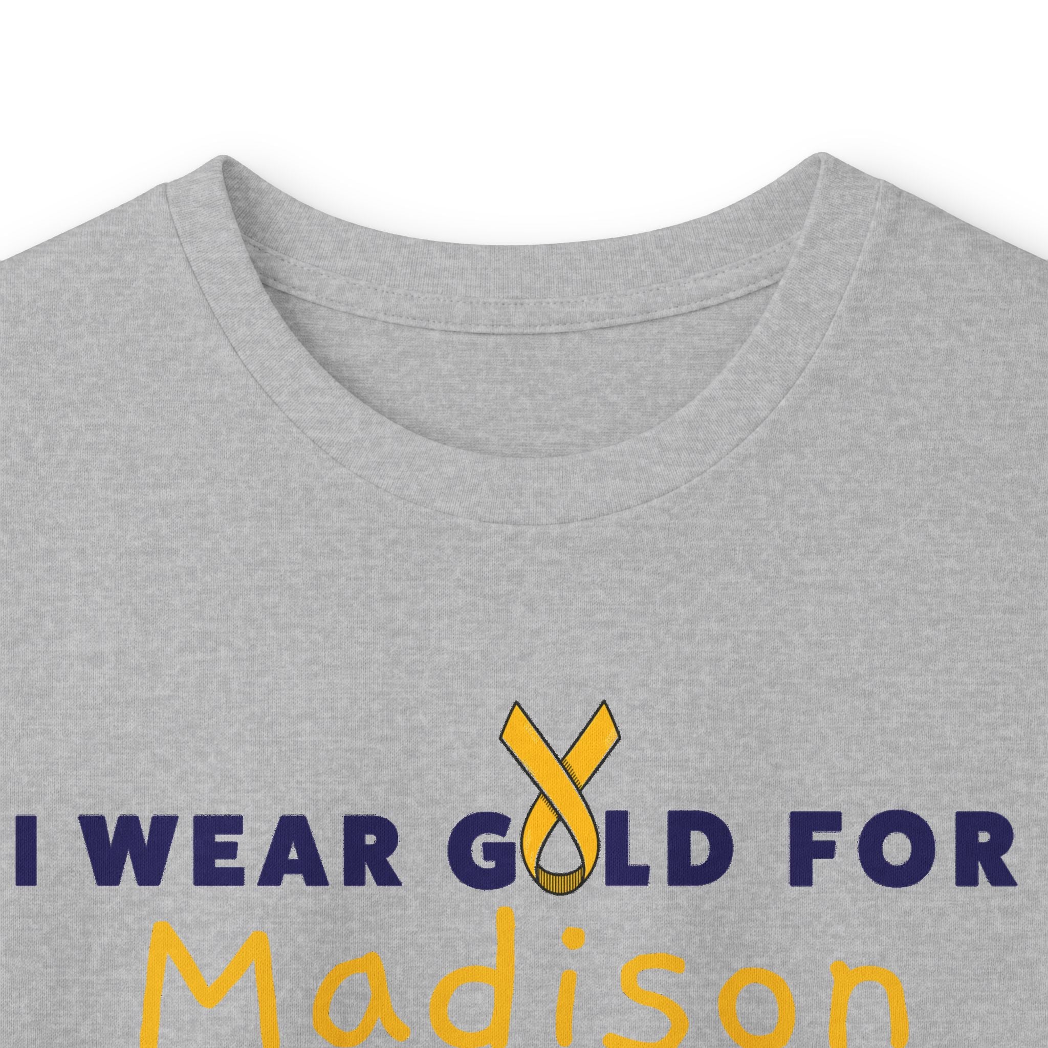 I Wear Gold for MADISON / DO IT FOR THE KIDS Long Sleeve T-Shirt