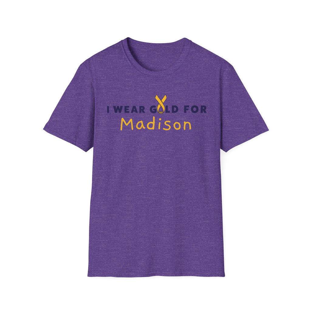 ADULT - I Wear Gold for MADISON / DO IT FOR THE KIDS Short Sleeve T-Shirt