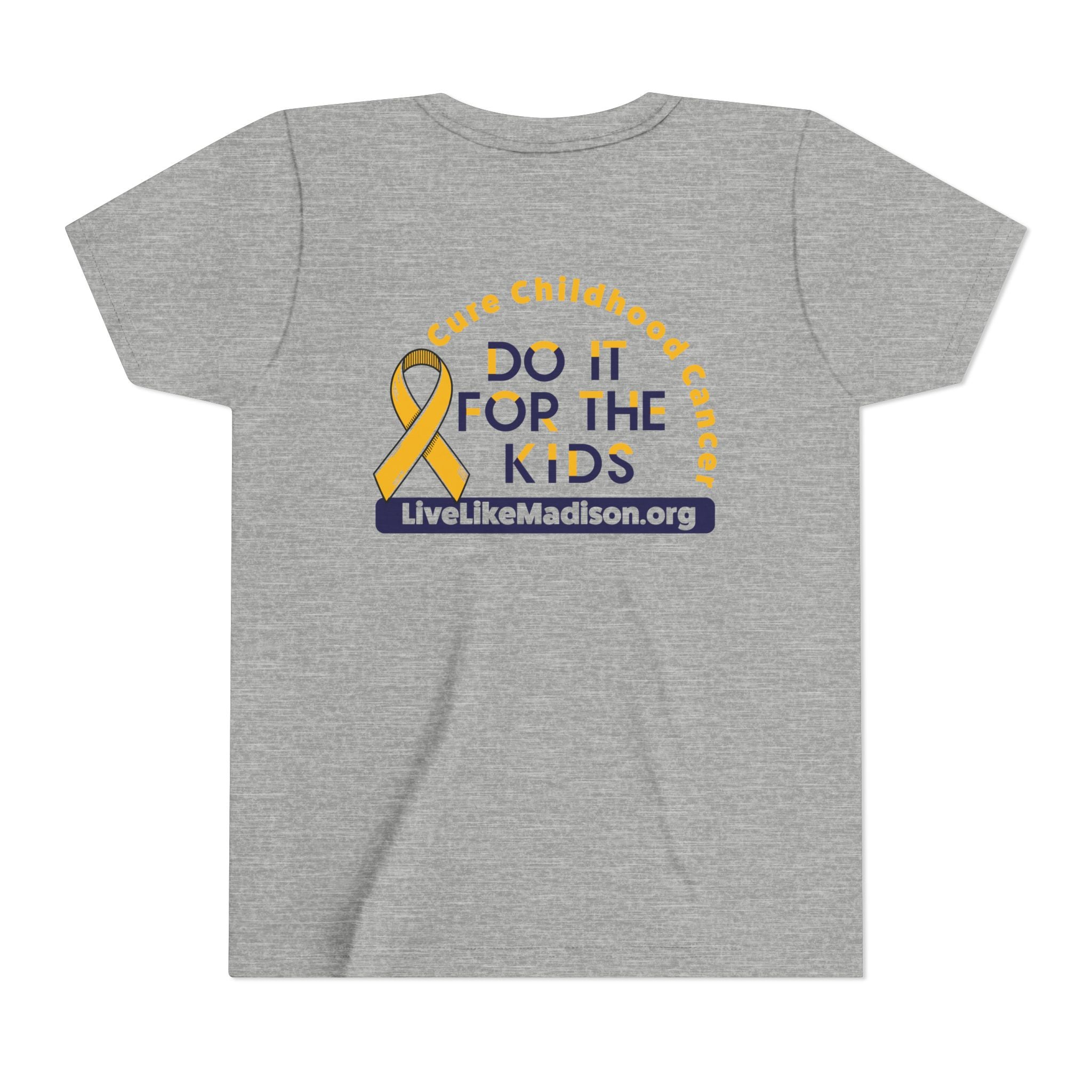 (YOUTH) *PERSONALIZED* I Wear Gold for (INSERT NAME) / DO IT FOR THE KIDS Short Sleeve T-Shirt