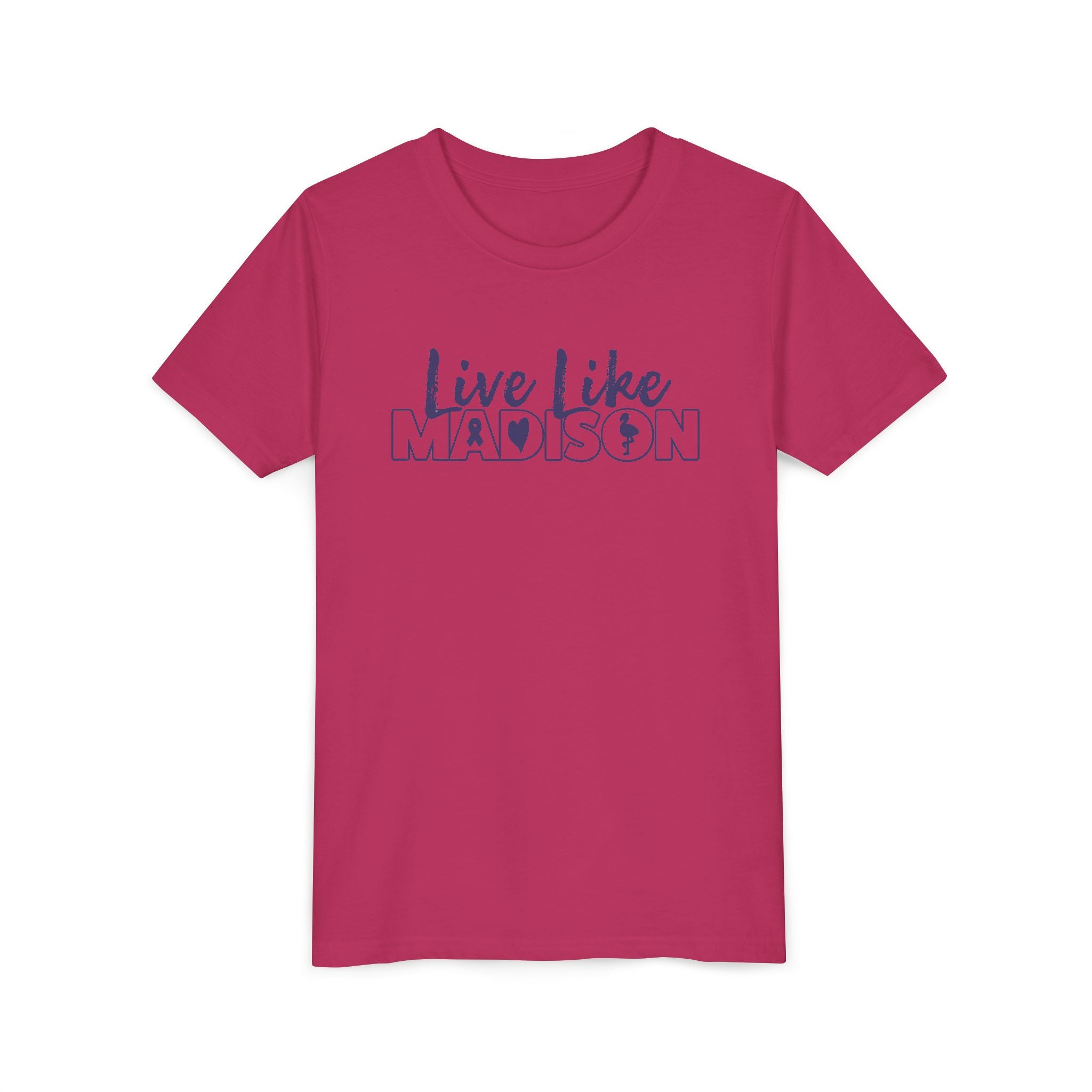 (YOUTH) Live Like Madison NEW LOGO Short Sleeve T-Shirt  (multiple colors available)