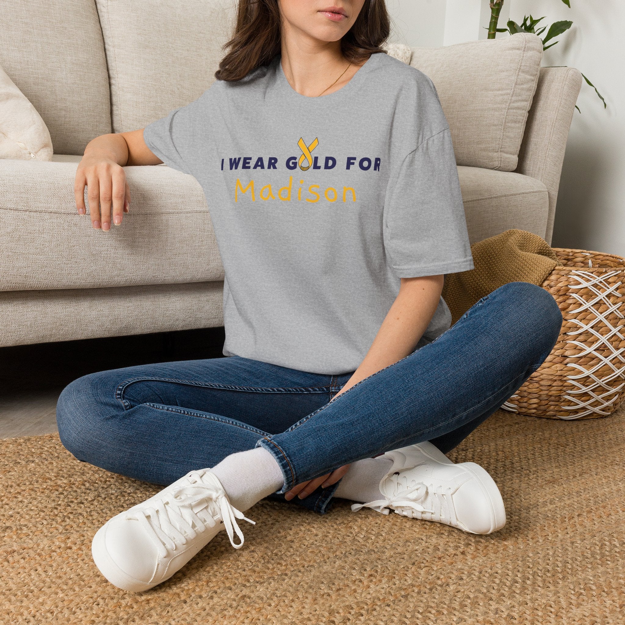ADULT - I Wear Gold for MADISON / DO IT FOR THE KIDS Short Sleeve T-Shirt