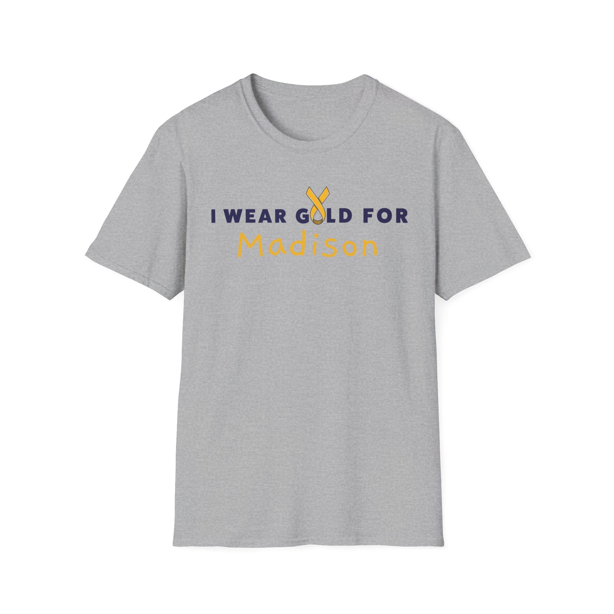 ADULT - I Wear Gold for MADISON / DO IT FOR THE KIDS Short Sleeve T-Shirt