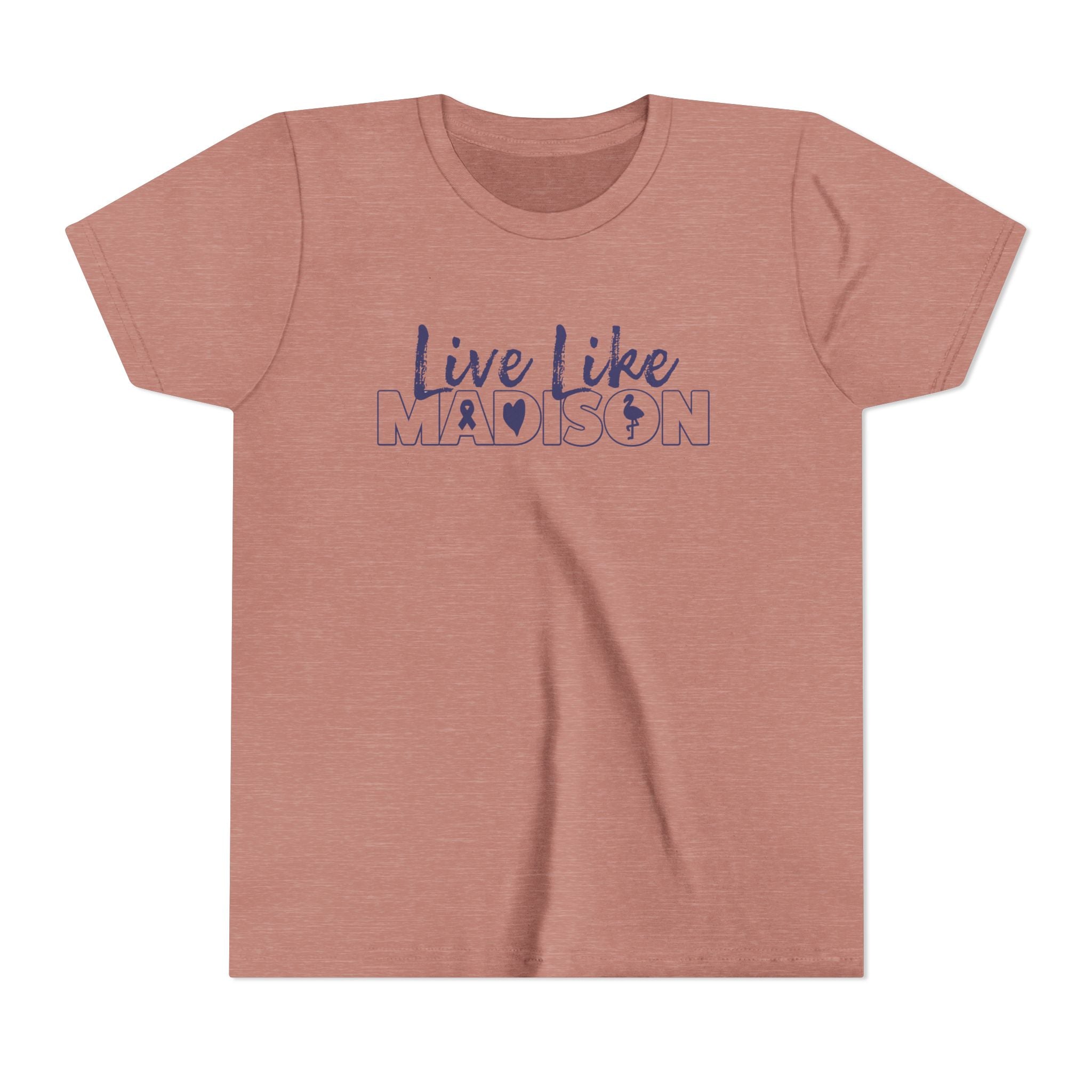 (YOUTH) Live Like Madison NEW LOGO Short Sleeve T-Shirt  (multiple colors available)