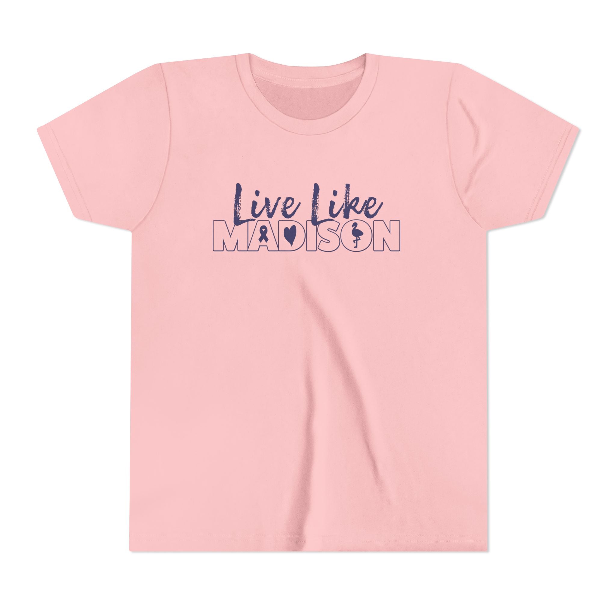 (YOUTH) Live Like Madison NEW LOGO Short Sleeve T-Shirt  (multiple colors available)