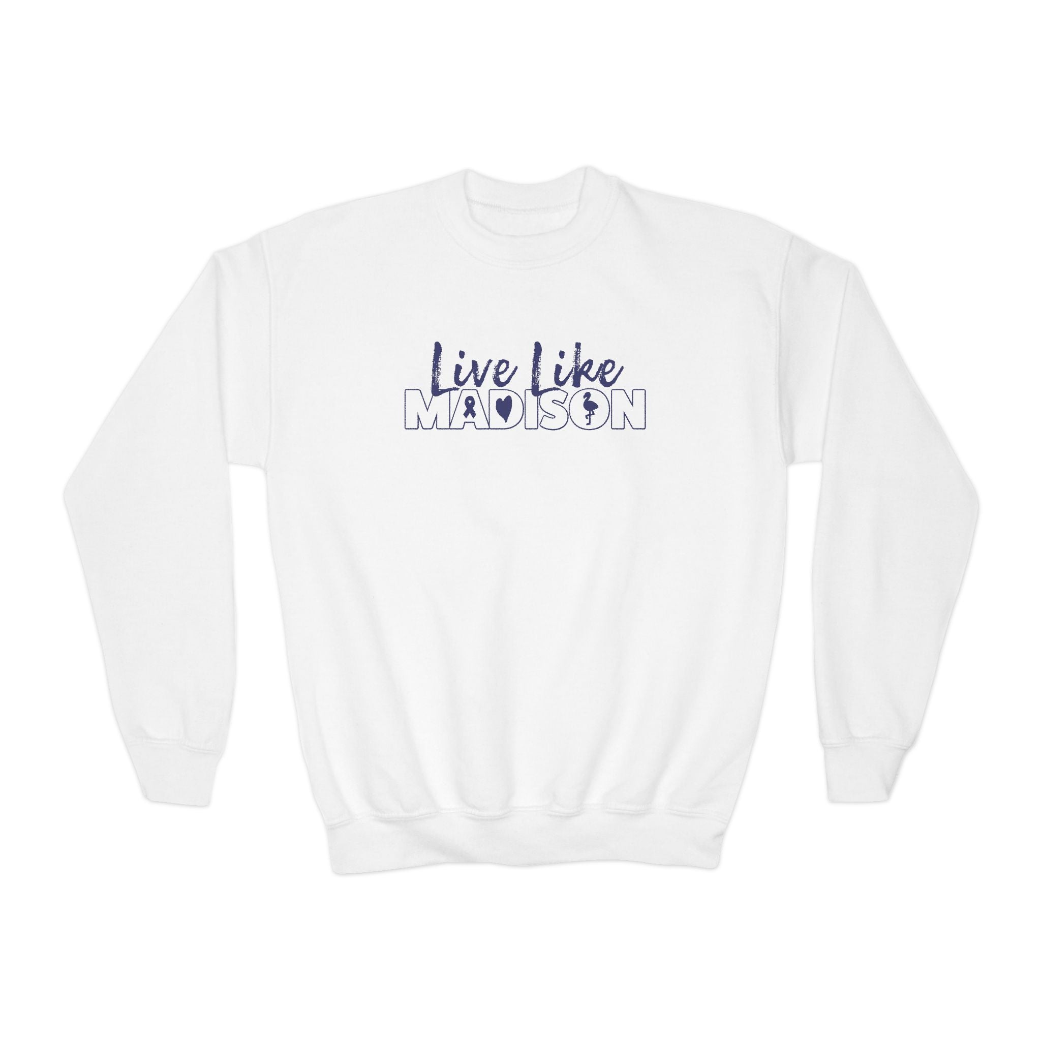 YOUTH Live Like Madison NEW LOGO Crewneck Sweatshirt (multiple colors available)