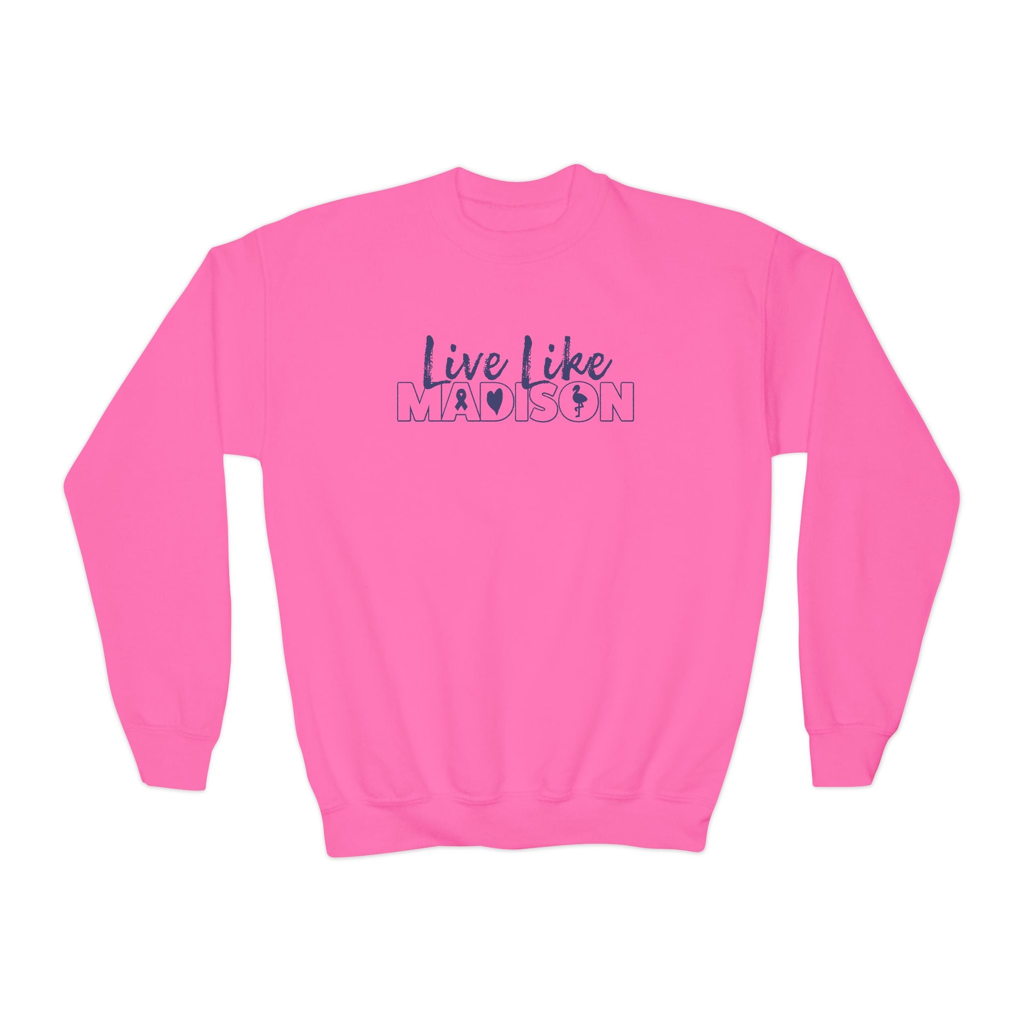 YOUTH Live Like Madison NEW LOGO Crewneck Sweatshirt (multiple colors available)