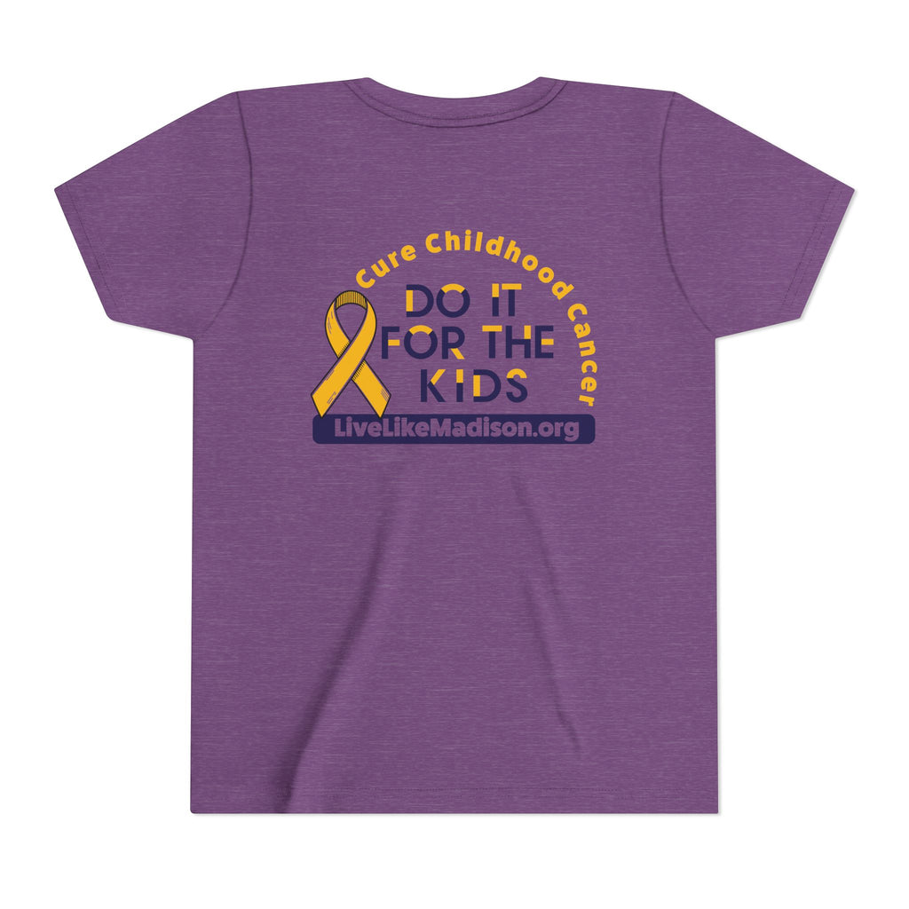 (YOUTH) *PERSONALIZED* I Wear Gold for (INSERT NAME) / DO IT FOR THE KIDS Short Sleeve T-Shirt
