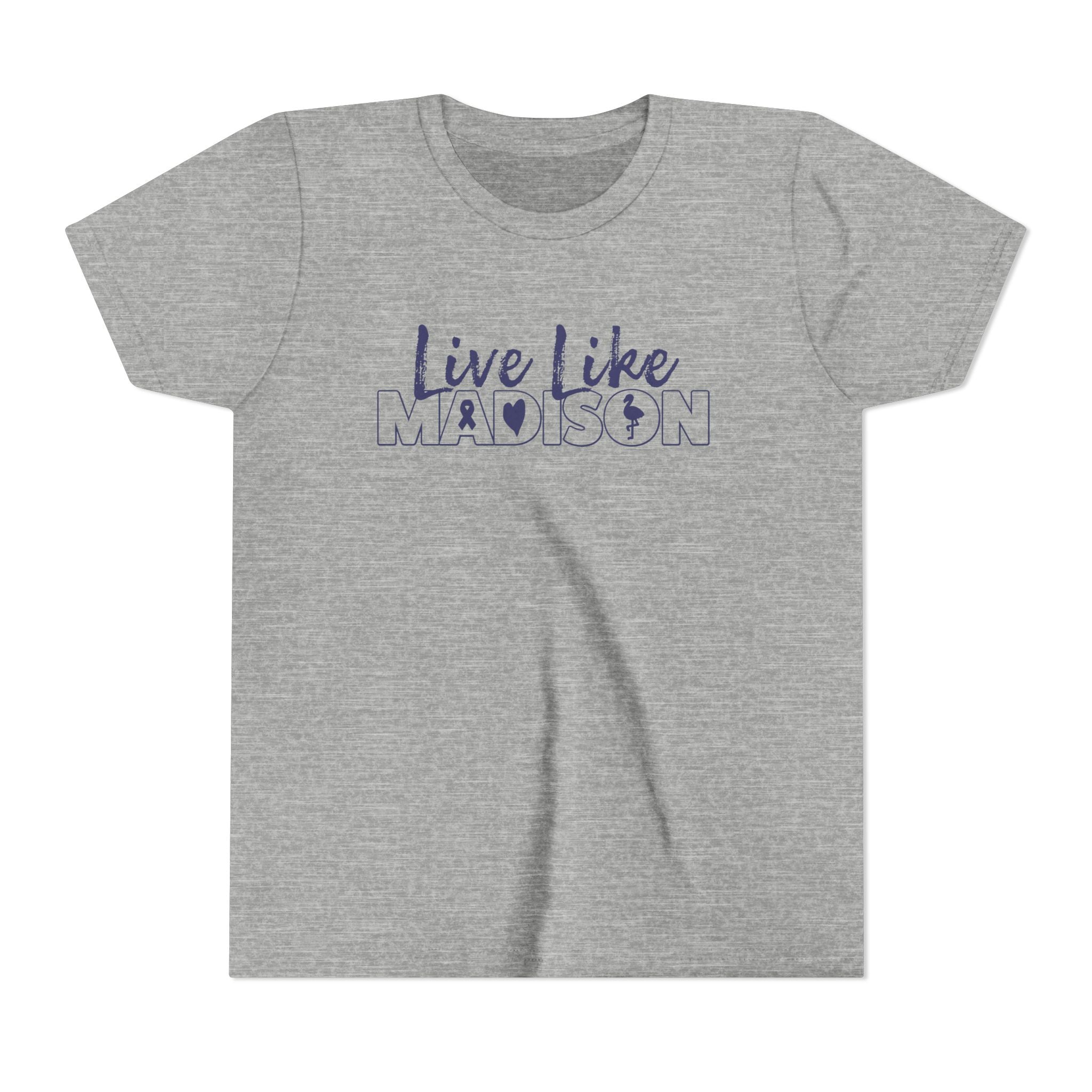 (YOUTH) Live Like Madison NEW LOGO Short Sleeve T-Shirt  (multiple colors available)