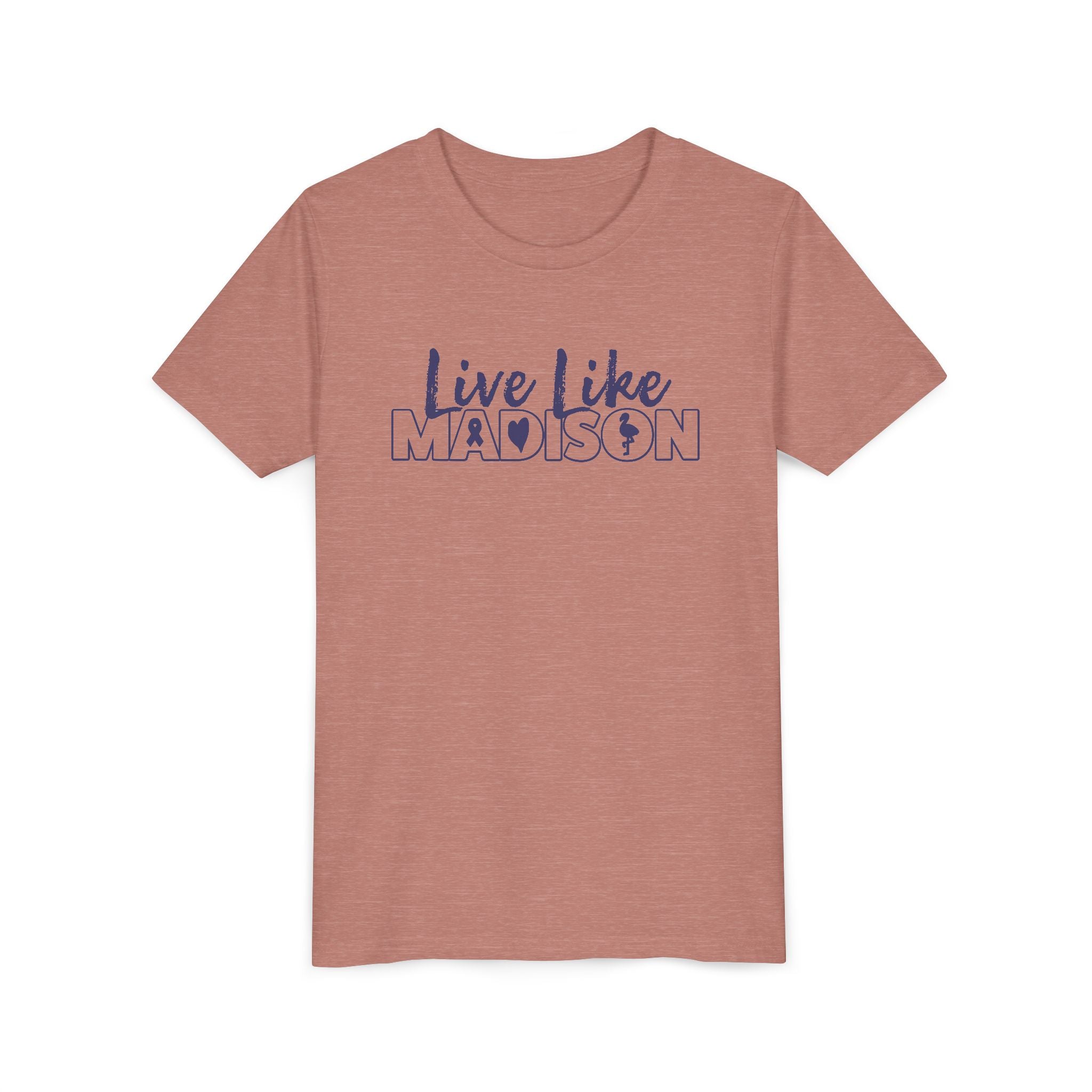 (YOUTH) Live Like Madison NEW LOGO Short Sleeve T-Shirt  (multiple colors available)