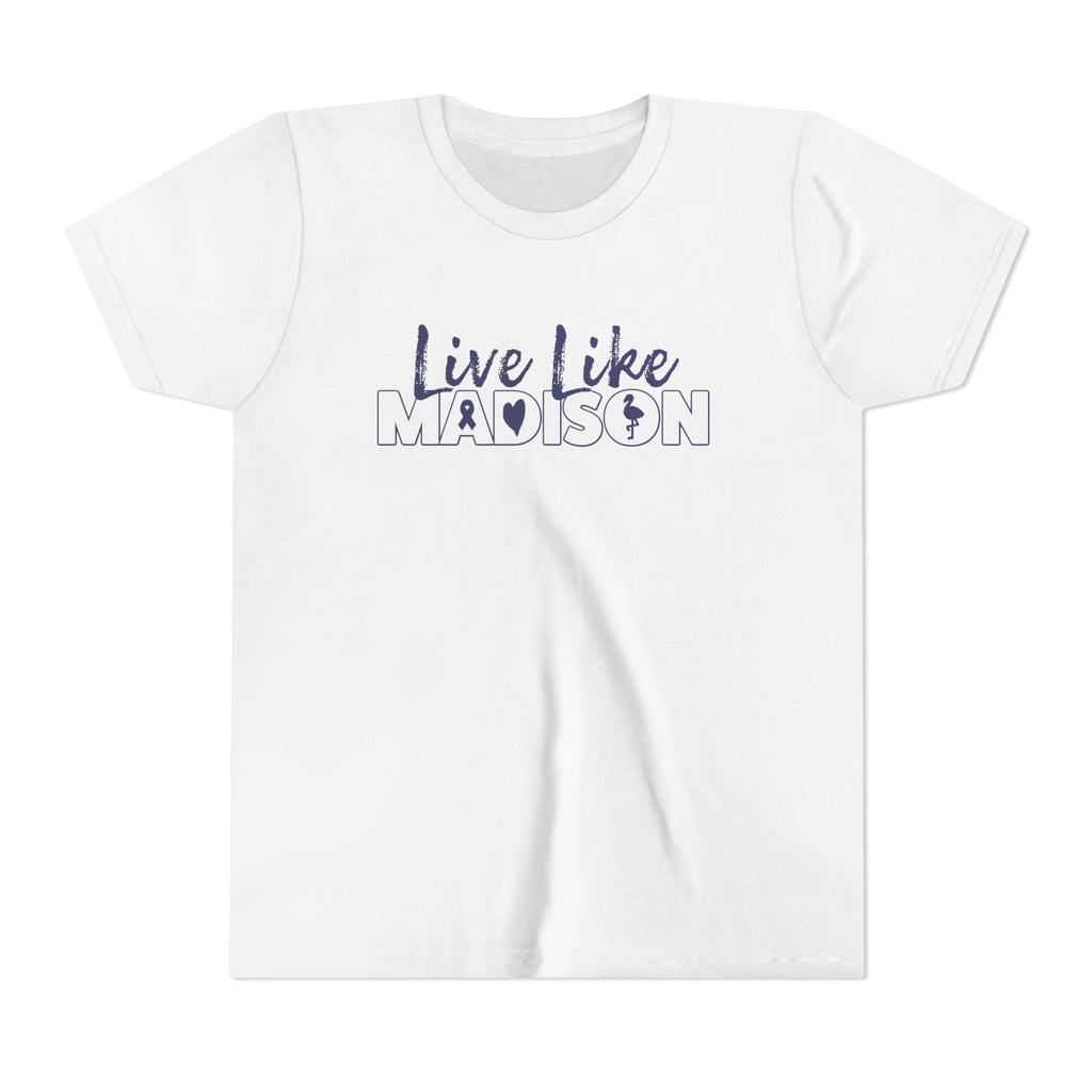 (YOUTH) Live Like Madison NEW LOGO Short Sleeve T-Shirt  (multiple colors available)