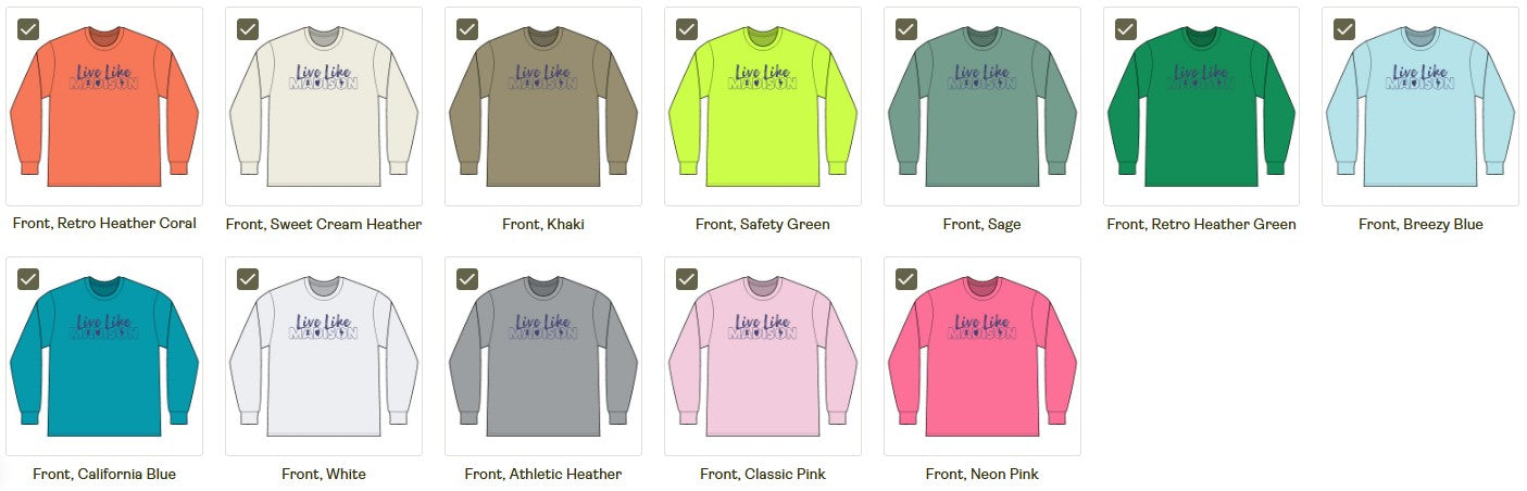 ADULT - Long Sleeve T-Shirt (multiple colors available)